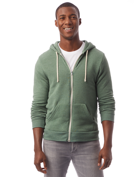 09590F2 Alternative Apparel Rocky Eco Fleece Zip Hoodie Stars