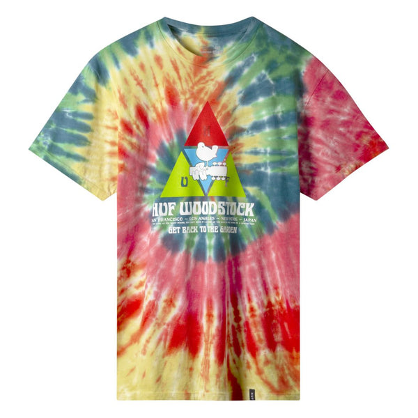 TS00980 HUF x Woodstock Peaking T-Shirt – Stars and Stripes