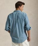 710548536001 Polo Ralph Lauren Long-Sleeve Chambray Sport Shirt - Classic Fit (BSR)