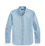 710548536001 Polo Ralph Lauren Long-Sleeve Chambray Sport Shirt - Classic Fit (BSR)