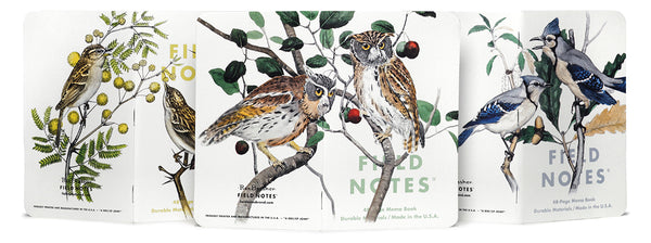 FNC-64A Field Notes Birds and Trees of North America | Pack A  3-Pack - Stars and Stripes 