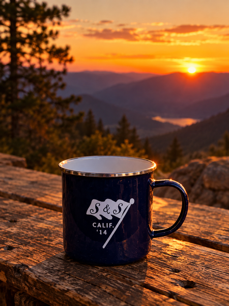 Stars & Stripes Enamel Camp Mug