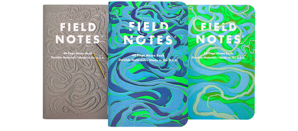 FNC-67 Field Notes Is a River Alive?  3-Pack - Stars and Stripes 