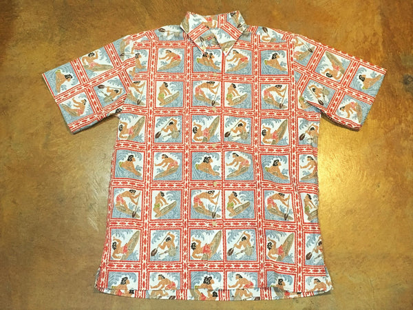 1001251793 Reyn Spooner Water Sports Placket Shirt - Stars and Stripes 