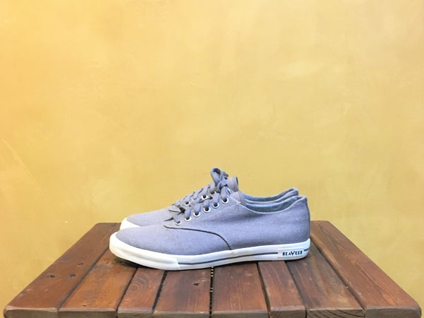 M0863TGL095A013 08_63 Hermosa Plimsoll Core Slate Tin Grey Vintage Wash Linen - Stars and Stripes 