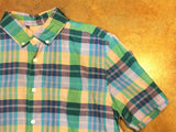 MST0019 Steven Alan Short Sleeve Single Needle Shirt Purple Multi - Stars and Stripes 