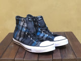 149455C Converse x Woolrich Chuck Taylor All Star Hi Black Papyrus Cyan - Stars and Stripes 