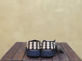 MS010016 Malibu Sandals Canyon Braid Straw/Black - Stars and Stripes 