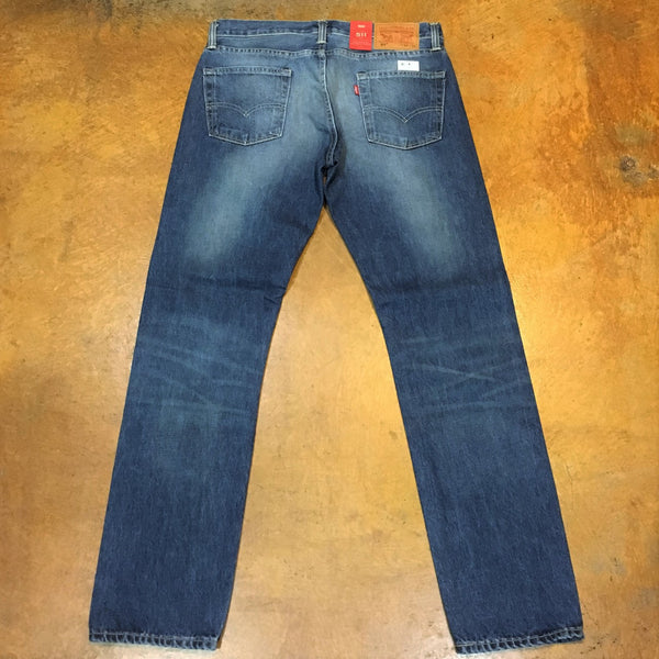 045111892 Levi's Premium 511 Slim Fit Selvedge Jeans Psyche