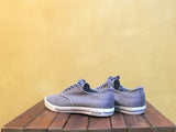 M0863TGL095A013 08_63 Hermosa Plimsoll Core Slate Tin Grey Vintage Wash Linen - Stars and Stripes 