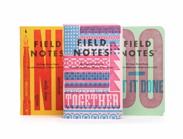 FNC-48B Field Notes U.S. OF LETTERPRESS PACK B 3-Pack