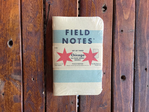 FN-28 Field Notes Chicago 3-Pack - Stars and Stripes 