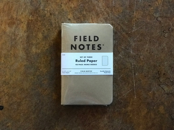 FN-02 Field Notes Original Kraft Ruled Paper 3-Pack - Stars and Stripes 