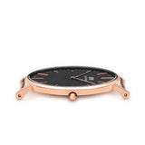 DW00100148 Daniel Wellington Classic Cornwall Black 40mm Rose Gold - Stars and Stripes 