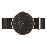 DW00100148 Daniel Wellington Classic Cornwall Black 40mm Rose Gold - Stars and Stripes 