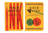 FNC-48B Field Notes U.S. OF LETTERPRESS PACK B 3-Pack