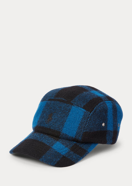 710852070001 Polo Ralph Lauren Plaid Wool-Blend Twill Five-Panel Cap